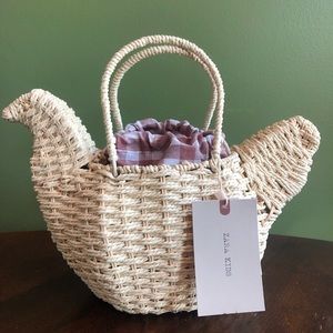ZARA Wicker Chicken Handbag